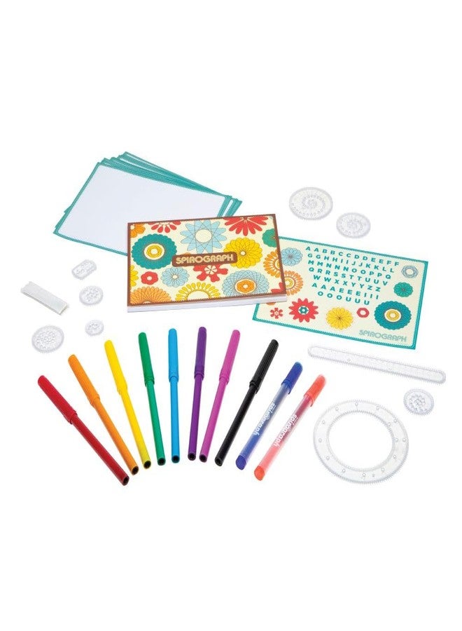 Spirograph Lunchbox Set -Arts and Crafts, Kids Toys, Art Supplies, Craft Supplies, Drawing Kit, Spiral Art, Classic Gear Design Kit, Case, Pens, Design Sheet Included, Ages 8+ - Image 5
